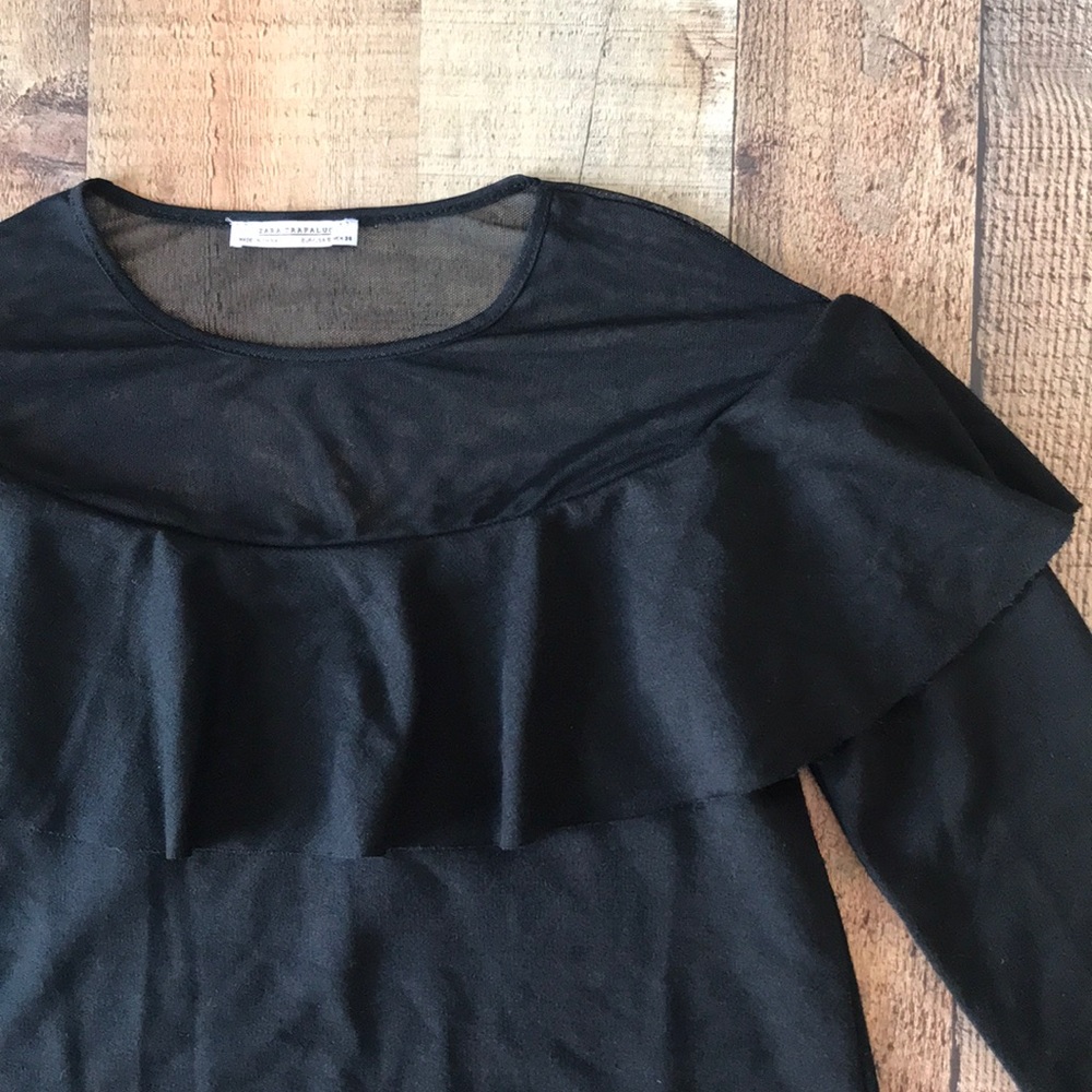 Sale✨New Zara Accent Long Sleeve Dress - Picture 3 of 4